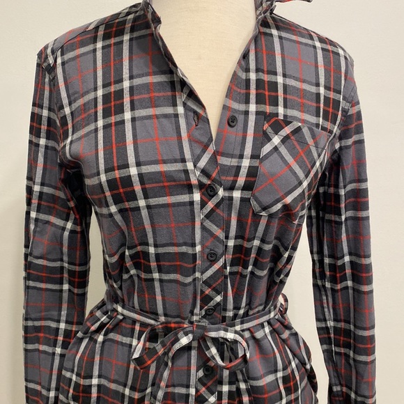 NEW Flannel Shirt Dress - Picture 2 of 4